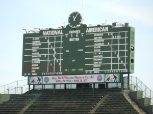 Wrigley Field Scoreboard